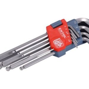 EXTOL PREMIUM Kľúče imbusové s guľôčkou, 9-dielna sada