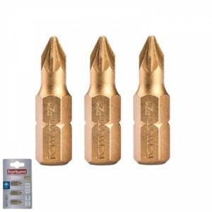 FORTUM Bity krížové PZ 1x25mm, 3ks, S2