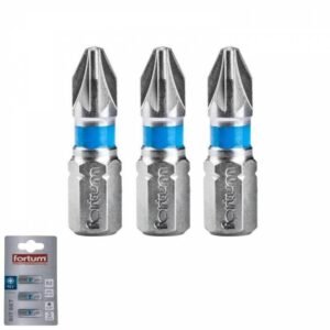 FORTUM Bity krížové PZ2x25mm, 3ks, S2
