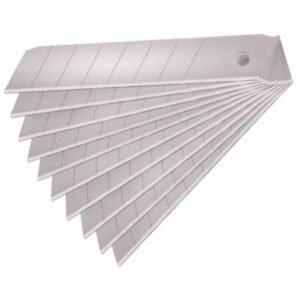 FORTUM Brity do univerzálneho noža olamovacie, 10ks, 18x0,7mm, 14 segmentov, čierne, SK2