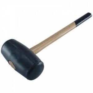 EXTOL CRAFT Kladivo gumové 90mm drevo čierne