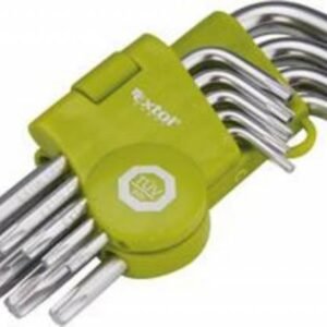 EXTOL CRAFT L-kľúče TORX krátke 9ks sada T10-50