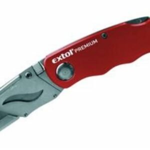 EXTOL PREMIUM Nôž univerzálny zatvárací s poistkou, 150mm, celokovový