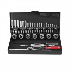 EXTOL PREMIUM Závitníky a očká HSS, M3-M12 32diel.s.kov