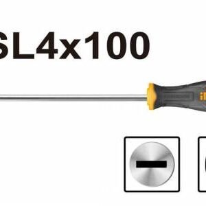 Kinekus Skrutkovač plochý 4x100mm S2 INGCO