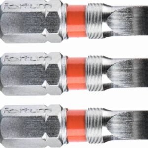 FORTUM Bit plochý 5x25mm, 3ks,S4