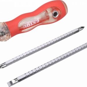 EXTOL PREMIUM Skrutkovač, 2 obojstranné dlhé bity, PH1-2, PZ2