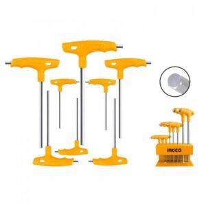 Kinekus Kľuč imbusový, T-rúčka, sada 8ks, CrV 2-10mm, INGCO