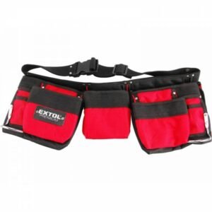 EXTOL PREMIUM Opasok na náradie trojdielne s opaskom, 7 vreciek, nylónové