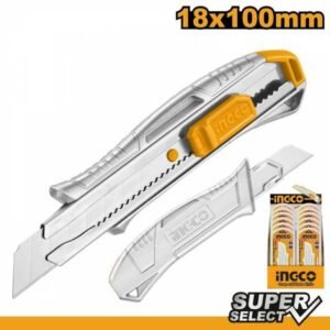 INGCO Nôž lámací 18mm hliníkový s tlačítkom INGCO