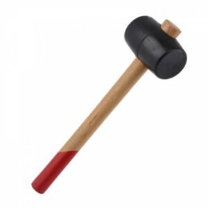 Kinekus Kladivo gumové 260g čierne, drevená násada