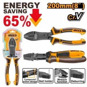 INGCO Kliešte kombinované s teflonovým povrchom CrV 200mm INGCO Industrial