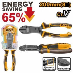 INGCO Kliešte štipacie bočné s teflónovým povrchom CrV 200mm INGCO Industrial