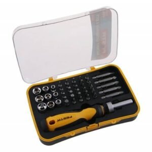 Kinekus Skrutkovač račňa + bity a hlavice sada 45ks, v boxe