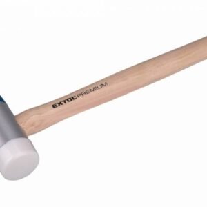 EXTOL PREMIUM Kladivo plastové, hlavice 2 tvrdosti, rukoväť hikória