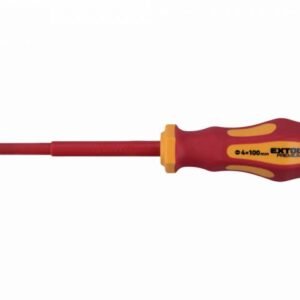 EXTOL PREMIUM Skrutkovač elektrikársky 1000V, plochý 4x100mm, VDE/GS