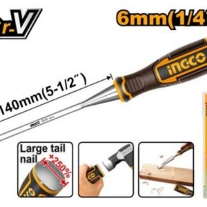 INGCO Dláto ploché 14cm/6mm INGCO INDUSTRIAL